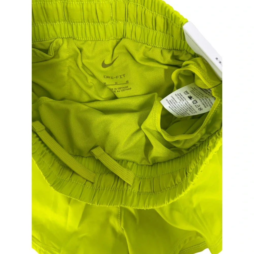 Nike Dri-FIT One High-Waisted Woven Training Shorts Girls L Green New DX4967-308